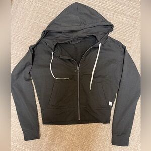 Vuori Granite Black Full Zip Hoodie Sz XXS